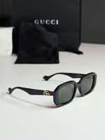 جوتشي ايتالين مجك GUCCI BLACK Rectangular frame su...