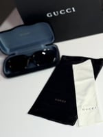 جوتشي ايتالين مجك GUCCI BLACK Rectangular frame su...