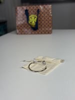 اسوار بانجل فضي بعلامة توري برتش و لولو ROPE LOGO...