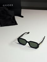 جوتشي ايتالين مجك GUCCI BLACK Rectangular frame su...