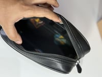 كوتش سمول ترفل كت اسود جلد طبيعي