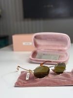 نظارة ميو ميو لوقو اوليف باللون البني Miu Miu Logo...