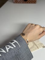 اسوار بانجل فضي بعلامة توري برتش و لولو ROPE LOGO...