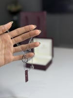 سلسلة اجنر باللون الفضي مرصعة باحجار سوارفسكي Aign...