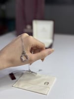 سلسلة اجنر باللون الفضي مرصعة باحجار سوارفسكي Aign...