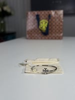 اسوار بانجل فضي بعلامة توري برتش و لولو ROPE LOGO...