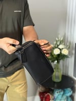 كوتش سمول ترفل كت اسود جلد طبيعي