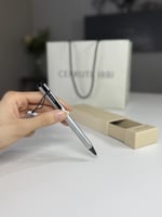 قلم شروتي فضي بتصميم ثلاثي الابعاد cerruti man pen...