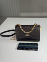 شنطة كوتش كلير اكس سمول بلون بني سجنشر / اسود Mini...