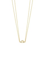 سلسلة اجنر ذهبيه مطليه مرصعة بالاحجار ومزينه بلوقو...