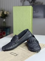 لوفر رسمي قوتشي سجنشر انترلوك Gucci Square Toe Lea...