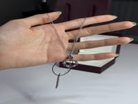 سلسلة اجنر باللون الفضي مرصعة باحجار سوارفسكي Aign...