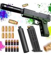 مسدس جلوك زيتي طلقات بلاستيك اسود وزيتي