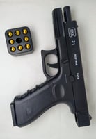 مسدس جلوك اسود محاكي للواقع بلاستيك مقوى