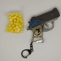 ميدالية مسدس خرز حديد