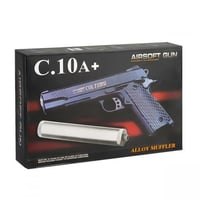 مسدس c10 خرز حديد و بلاستيك حجم كبير مع كاتم