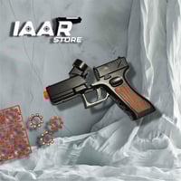 مسدس نص طرطعان حديد اسود مع شريط بارود