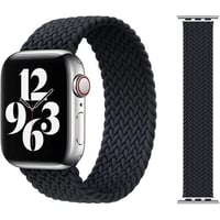 سوار ساعة ابل قماش مجدل اسود 42/44 S