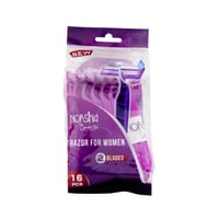 شفرات حلاقة نسائية 2 شفرات من نورسينا 16 قطعة