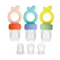 لهاية طعام مع عضاضة سيليكون +3 من بيبي زون