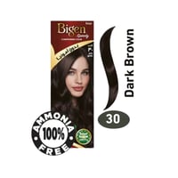 صبغة شعر خالي من أمونيا بني غامق 30 من بيجين 80 جم