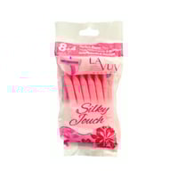 امواس سيلكي لون زهري 3 شفرات كيس 12حبات من لافوف