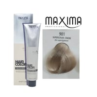 صبغة شعر دائمه أشقر رمادي لامع 901 من ماكسيما 100...