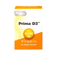 فيتامين د3 50000 وحدة 30 كبسولة من بريما 30مل