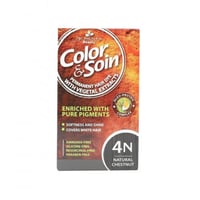 صبغة شعر دائمة كستنائي طبيعي 4N من كولور اند سوين...
