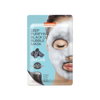 قناع الوجه الاسود بفقاعات الاكسجين بخلاصة الفحم من...