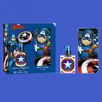 مجموعة كابتن أمريكا أو دو تواليت + بوكس معدن من ما...