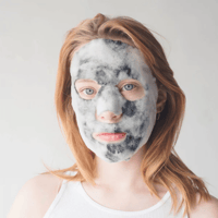 قناع الوجه الاسود بفقاعات الاكسجين بخلاصة الفحم من...