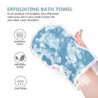 طقم ليف استحمام متعدد الاستخدام من نانو روز - 3 قط...