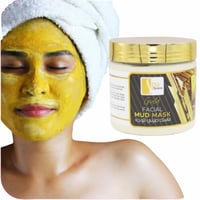 ماسك الطين الذهبي للوجه من سبا سيستم 500مل