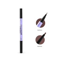 قلم حواجب سائل وجل مزدوج من لافمي بيوتي - 002 بني...