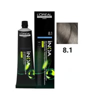 صبغة شعر دائمة بدون أمونيا أشقر فاتح رمادي 8.1 من...