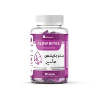 مكمل غذائي جاميز كولاجين جلو بايتس بنكهة الفراولة...