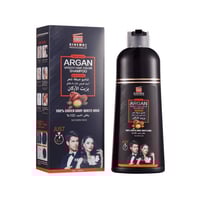 شامبو صبغة شعر بزيت الأركان لتغطية الشيب اسود من ن...