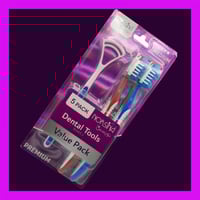 طقم فرش اسنان متوسط مع منظف لسان 5 قطع من نورسين