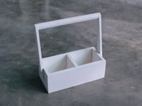 سلة خشبية أبيض (1)