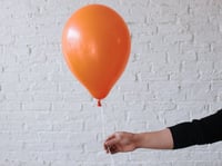 بالون هيليوم - لون برتقالي