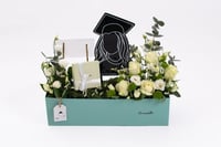 بوكس ورد فاصلة فرحتنا فرحتكم - ابيض