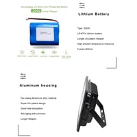 كشاف طاقة شمسية 300 وات مع لوح وريموت تحكم
