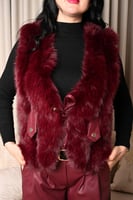 جاكيت فرو نسائي شتوي 2 الوان