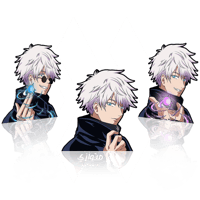 ستيكر 3D متحرك - غوجو ساتورو من أنمي جوجيتسو كايسي...