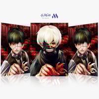 بوستر أنمي 3D متحرك - كانيكي من طوكيو غول