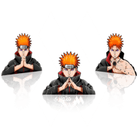 ستيكر 3D متحرك - باين من أنمي ناروتو