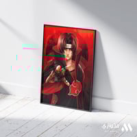 بوستر أنمي 3D متحرك - ايتاشي ساسكي من أنمي ناروتو