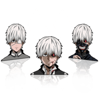 ستيكر 3D متحرك - كن كانيكي من أنمي غول طوكيو