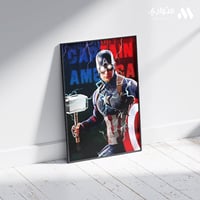 بوستر مارفل 3D متحرك - كابتن اميركا